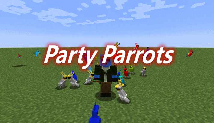 [1.12.2-1.18.2]Party Parrots Mod  第1张